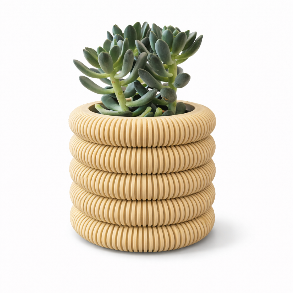 Macetero con bandeja de goteo