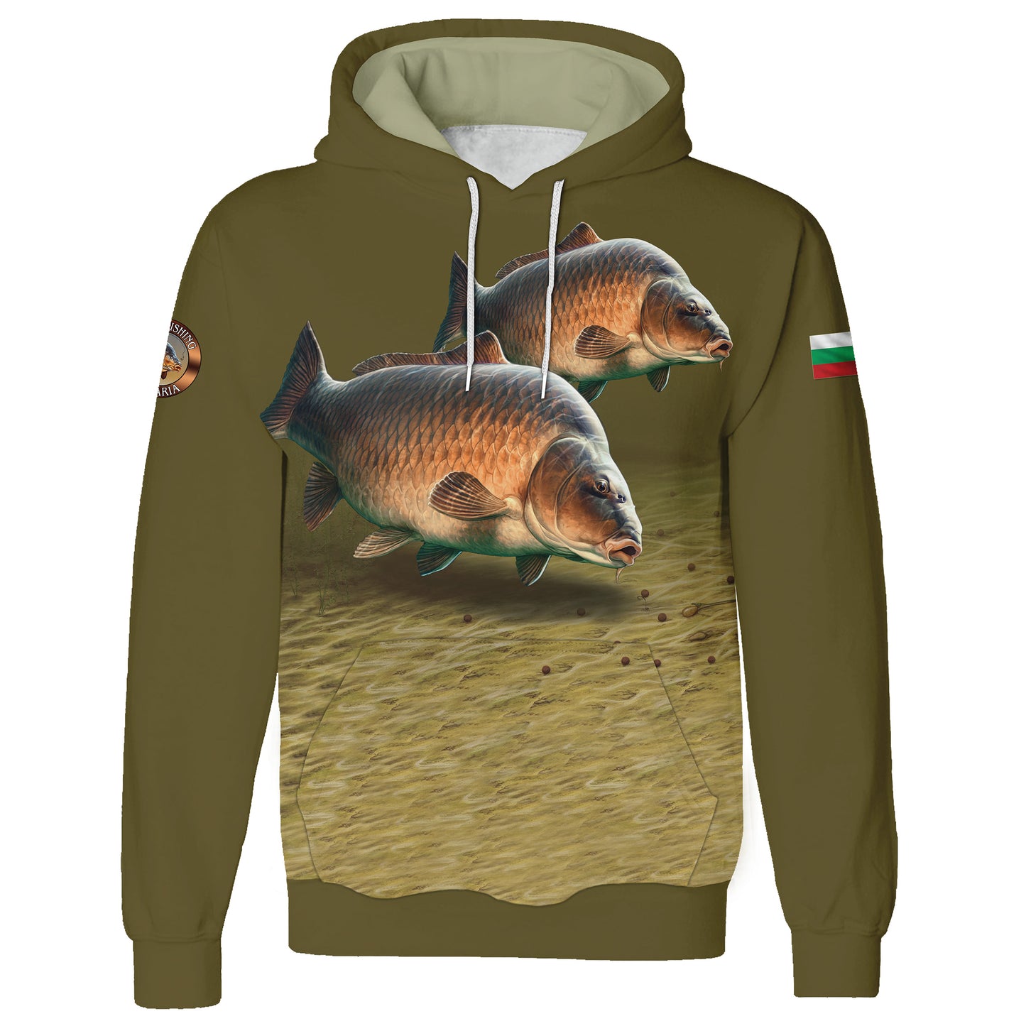 Hoodie Green Carp F038