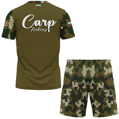 T-Shirt and Shorts Camouflage Carp F039