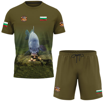 T-Shirt and Shorts Carp Fishing F046