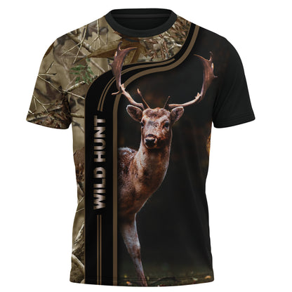 T-Shirt Deer Camouflage F065